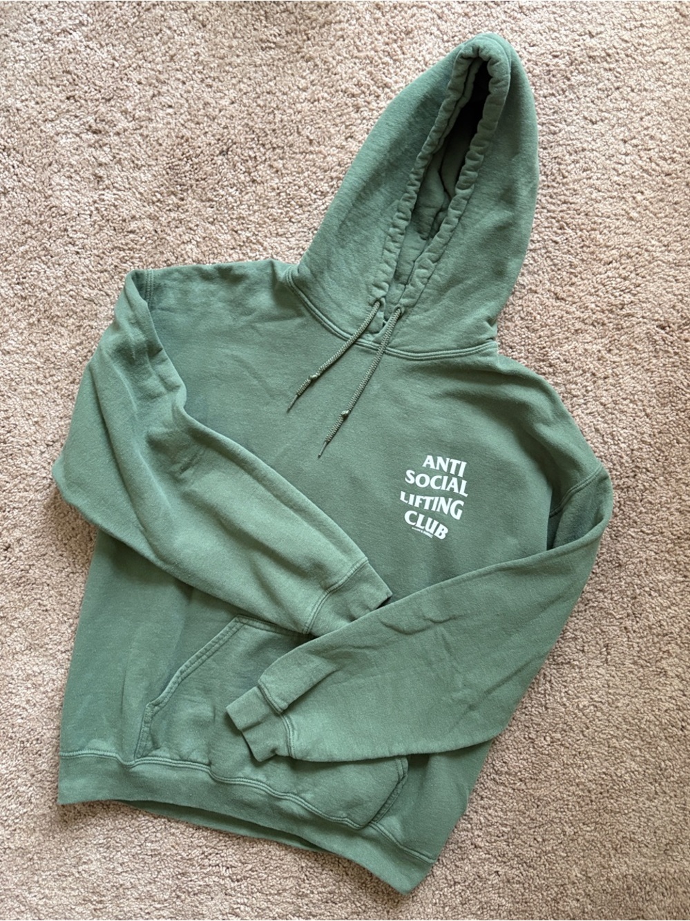Anti Social Lifting Club Green Graphic Hoodie